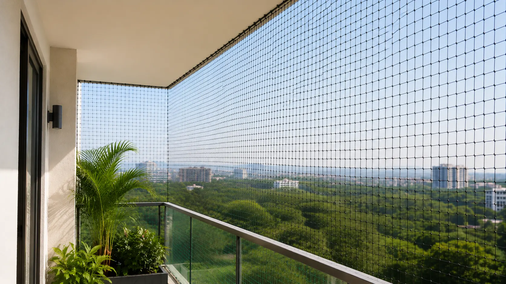 Balcony Safety Nets & Invisible Grills