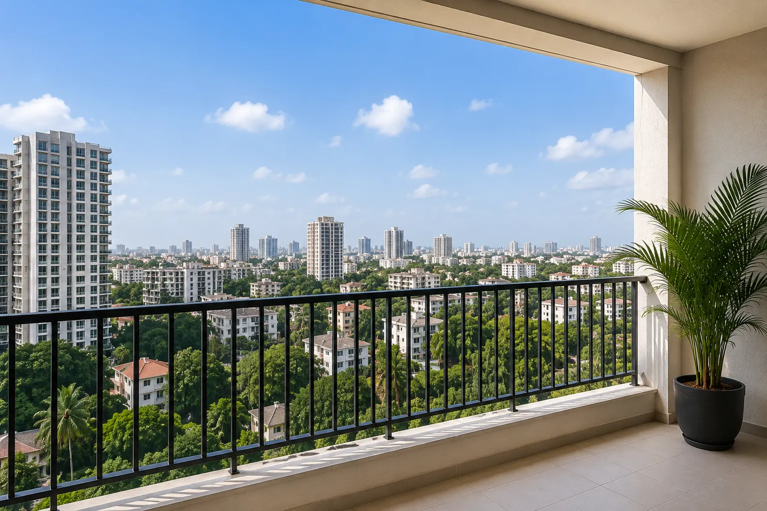 Unprotected Balcony with Fall Hazards